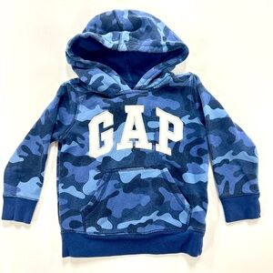 0144 GAP Kids Blue Camouflage Hoodie
